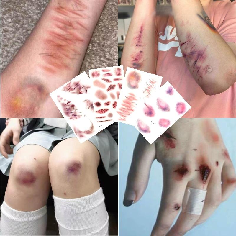 4 hojas de tatuajes temporales - Body Jewelry Tattoo reseña y precio