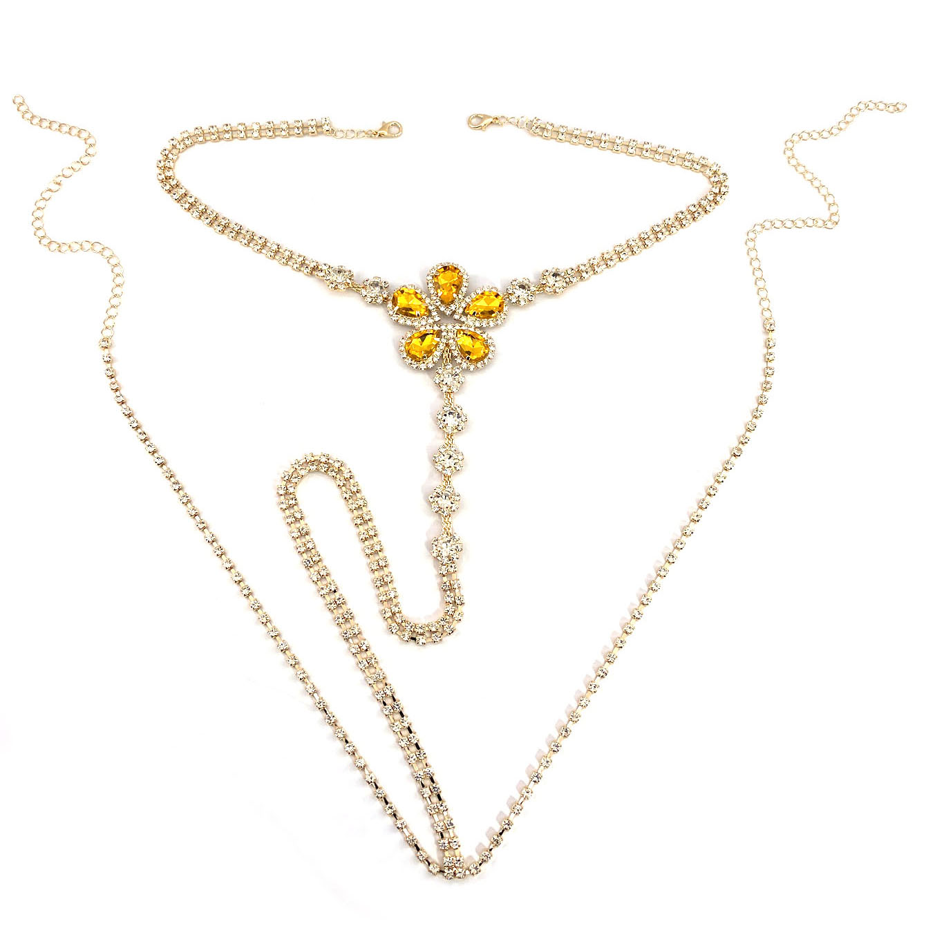 Conjunto de Tanga de diamantes - Body Jewelry Art reseña y precio