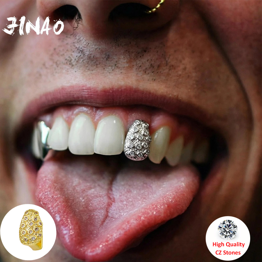 JINAO Grillz de Hip Hop para H - Body Jewelry For Men reseña y precio