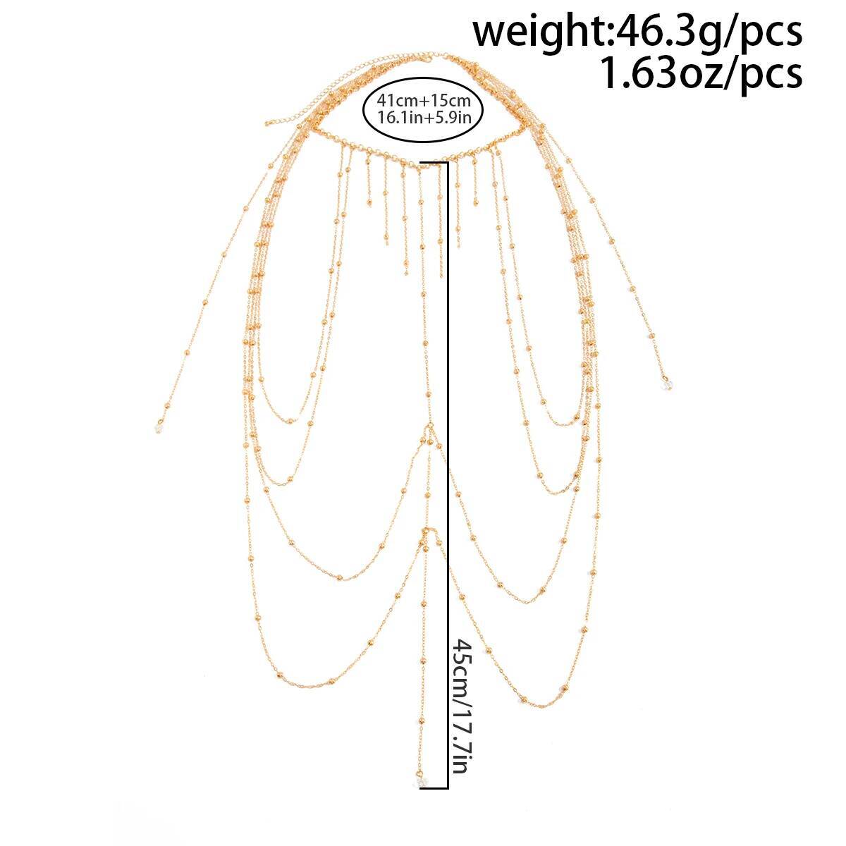 KunJoe Exquisita y Sexy Cadena - Body Jewelry Trend reseña y precio