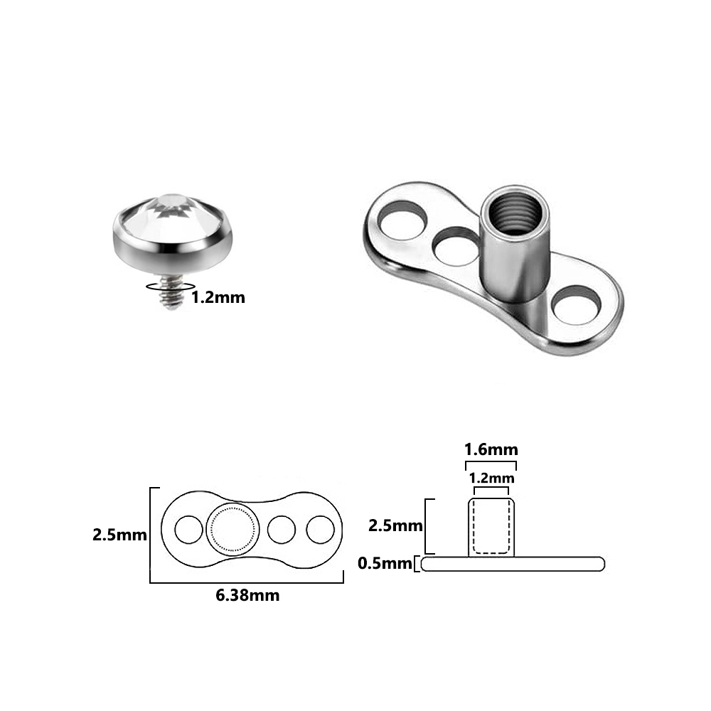 9 UDS-1 pieza de acero quirúrg - Body Jewelry Implants reseña y precio