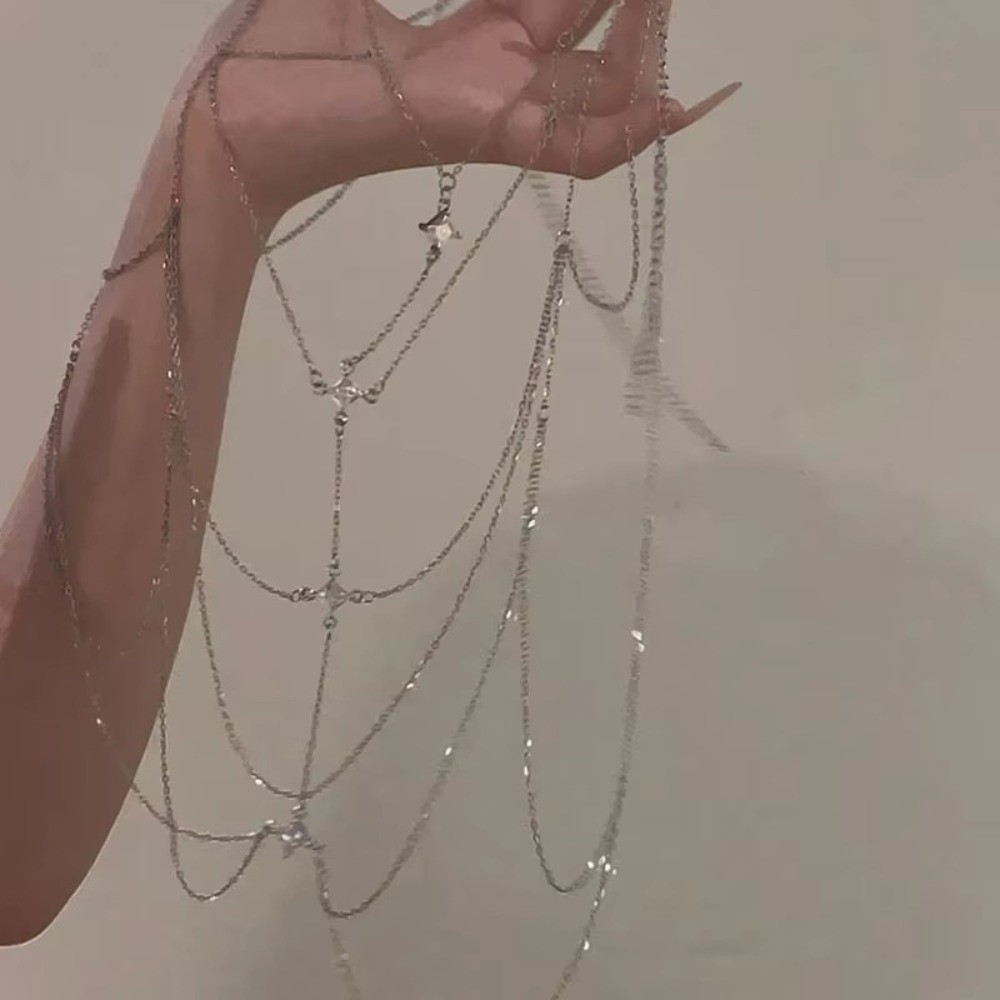 Cadena de cuerpo de lujo plate - Body Jewelry Trend reseña y precio