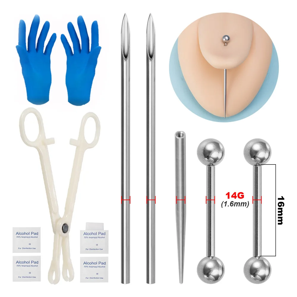 Kit Profesional de Perforación - Body Jewelry Tattoo reseña y precio